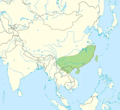 Chinese Cobra habitat map