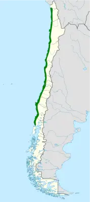 Chilean seaside cinclodes habitat map