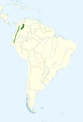 Pale-naped brushfinch habitat map
