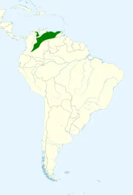 Scaled piculet habitat map