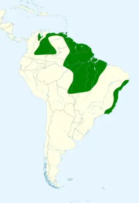 Cocoa thrush habitat map