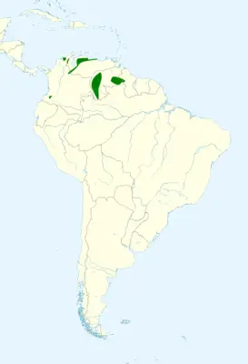 Black-hooded thrush habitat map