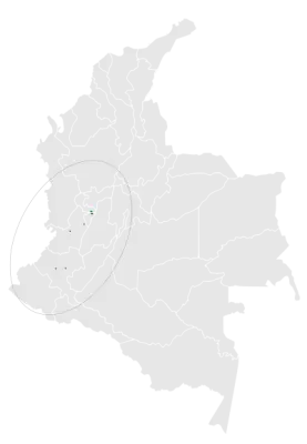 Cauca guan habitat map