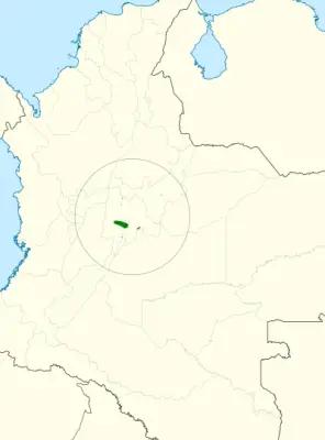 Bogotá rail habitat map