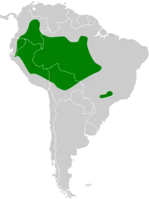 Speckled chachalaca habitat map