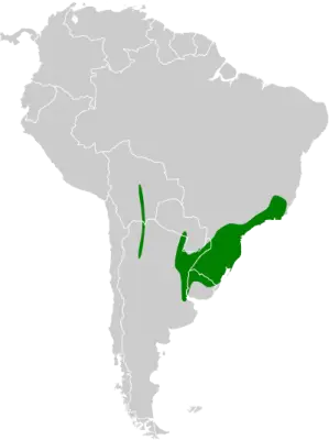 Пенелопа парагвайська карта середовища проживання