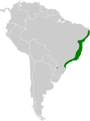Brazilian tanager habitat map