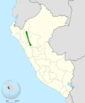 Pale-billed antpitta habitat map