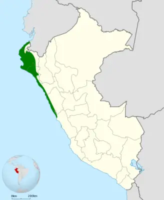 Rufous flycatcher habitat map