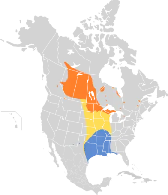 LeConte's sparrow habitat map