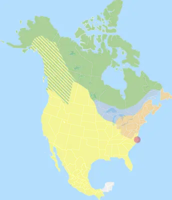 Great Lakes wolf habitat map