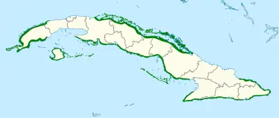 Cuban black hawk habitat map