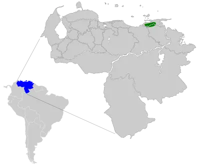 Venezuelan sylph habitat map