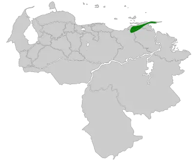 Sucre antpitta habitat map