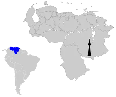 Candelita de cardona mapa del hábitat