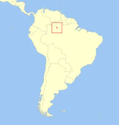 Aracá uakari habitat map