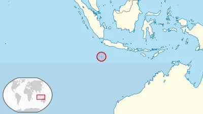 Christmas Island flying fox habitat map