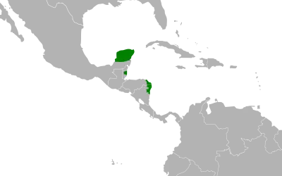 Yucatan bobwhite habitat map