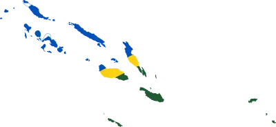 Kolombangara monarch habitat map