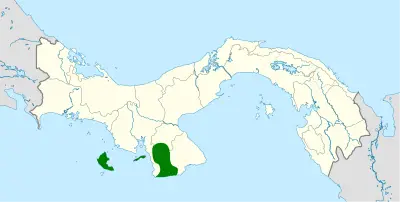 Azuero dove habitat map
