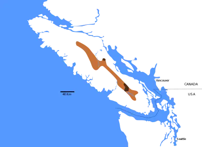 Vancouver Island marmot habitat map