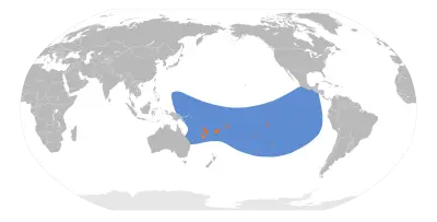 Tahiti petrel habitat map
