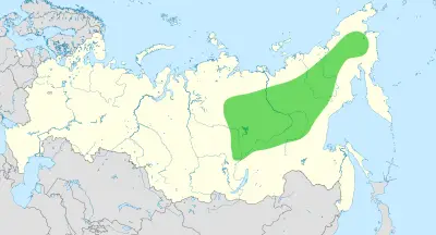 Siberian nuthatch habitat map