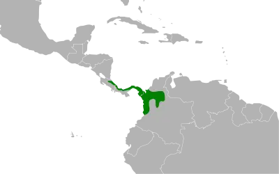 Plain-colored tanager habitat map