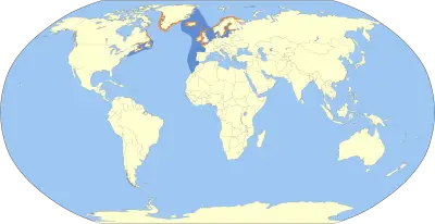 Razorbill habitat map