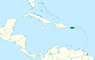 Puerto Rican oriole habitat map