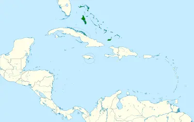 Bahama mockingbird habitat map