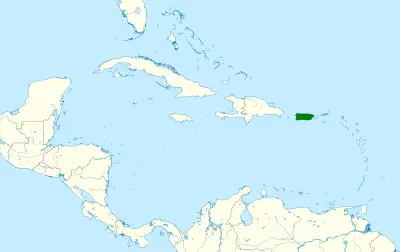 Puerto Rican tody habitat map