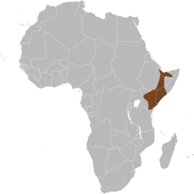 Desert Warthog habitat map