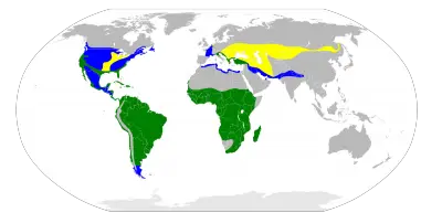 Great Egret habitat map