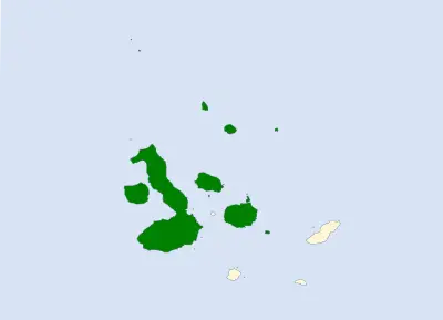 Galápagos mockingbird habitat map