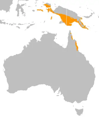 Southern Cassowary habitat map