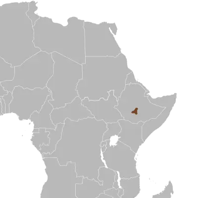 Mountain Nyala habitat map