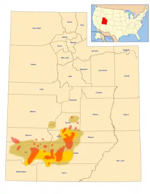 Utah Prairie Dog habitat map