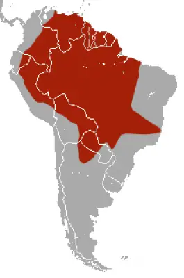 Giant Armadillo habitat map