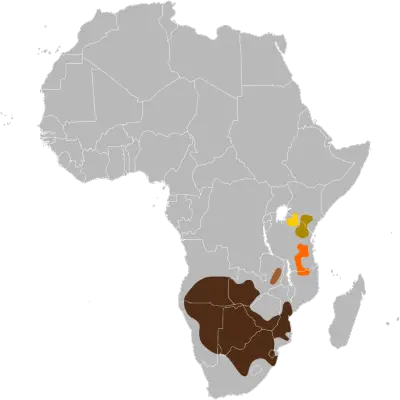 Blue Wildebeest habitat map