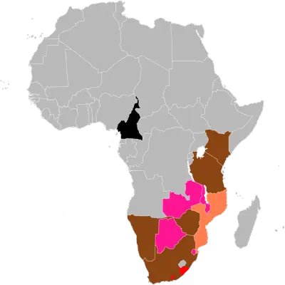 Black Rhinoceros habitat map