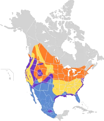 Marsh Wren habitat map
