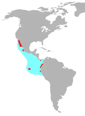 Blue-Footed Booby habitat map