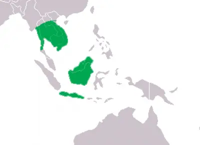 Siamese Crocodile habitat map