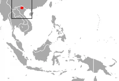 Tonkin Snub-Nosed Monkey habitat map