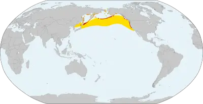Tufted Puffin habitat map