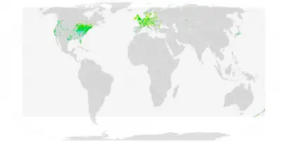 Mute Swan habitat map