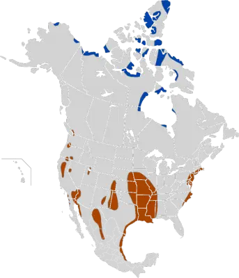 Snow Goose habitat map