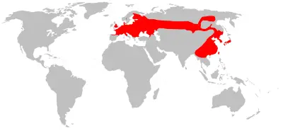 Eurasian Harvest Mouse habitat map