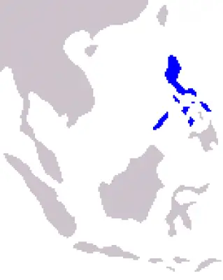 Крокодил філіппінський карта середовища проживання
